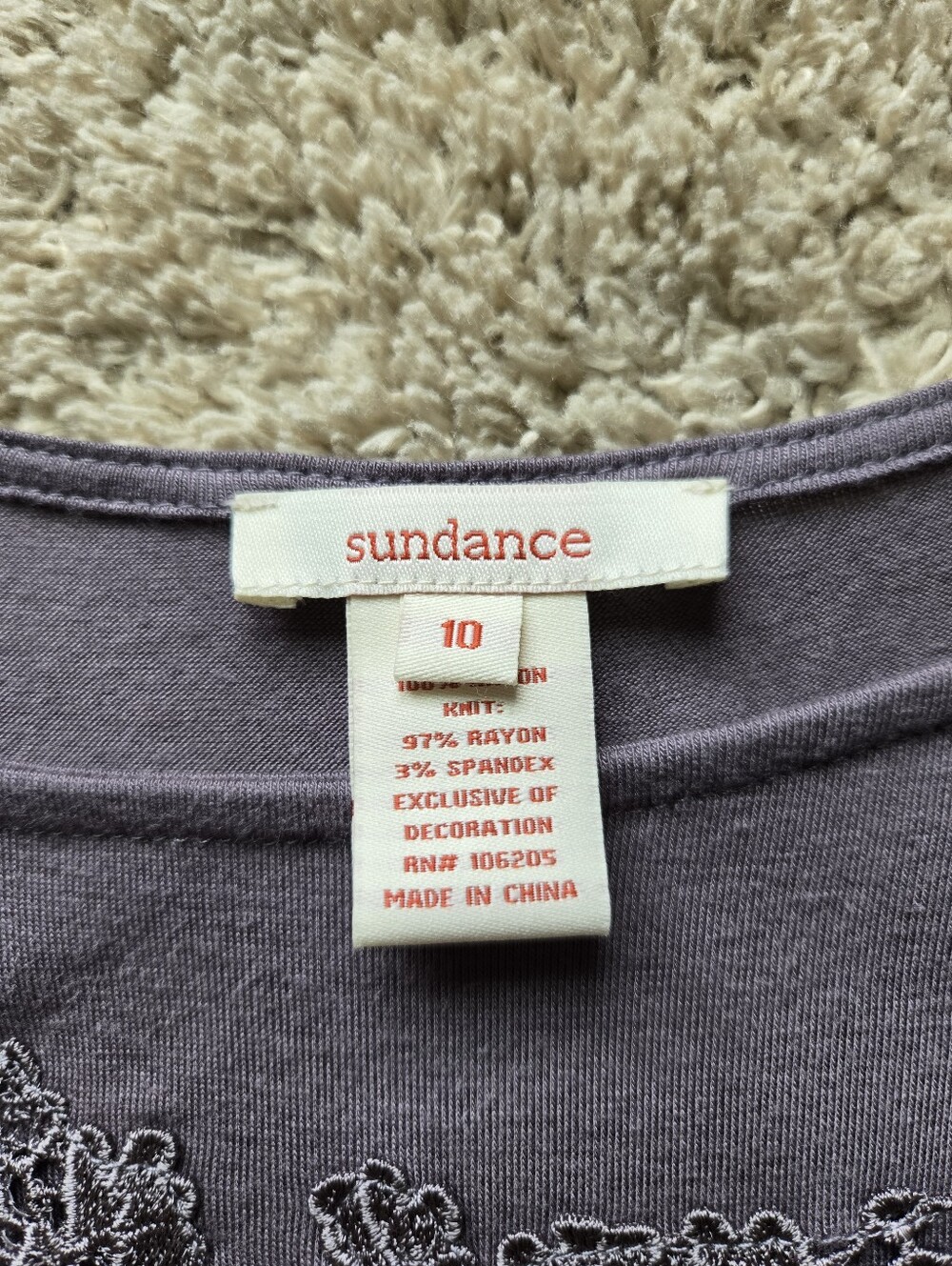 Sundance Dress Womens 10 Eyelet Embroidery Mixed Media - Picture 6 of 10
